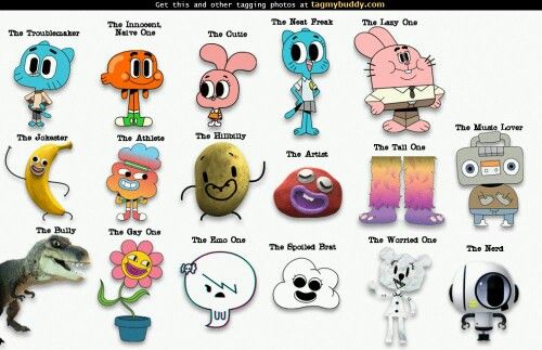 amazing world of gumball characters