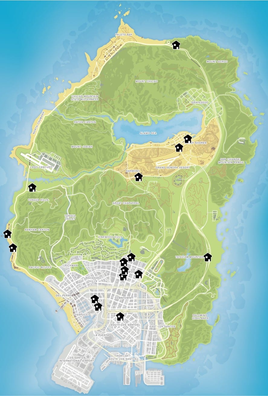 gta 5 stores to rob locations