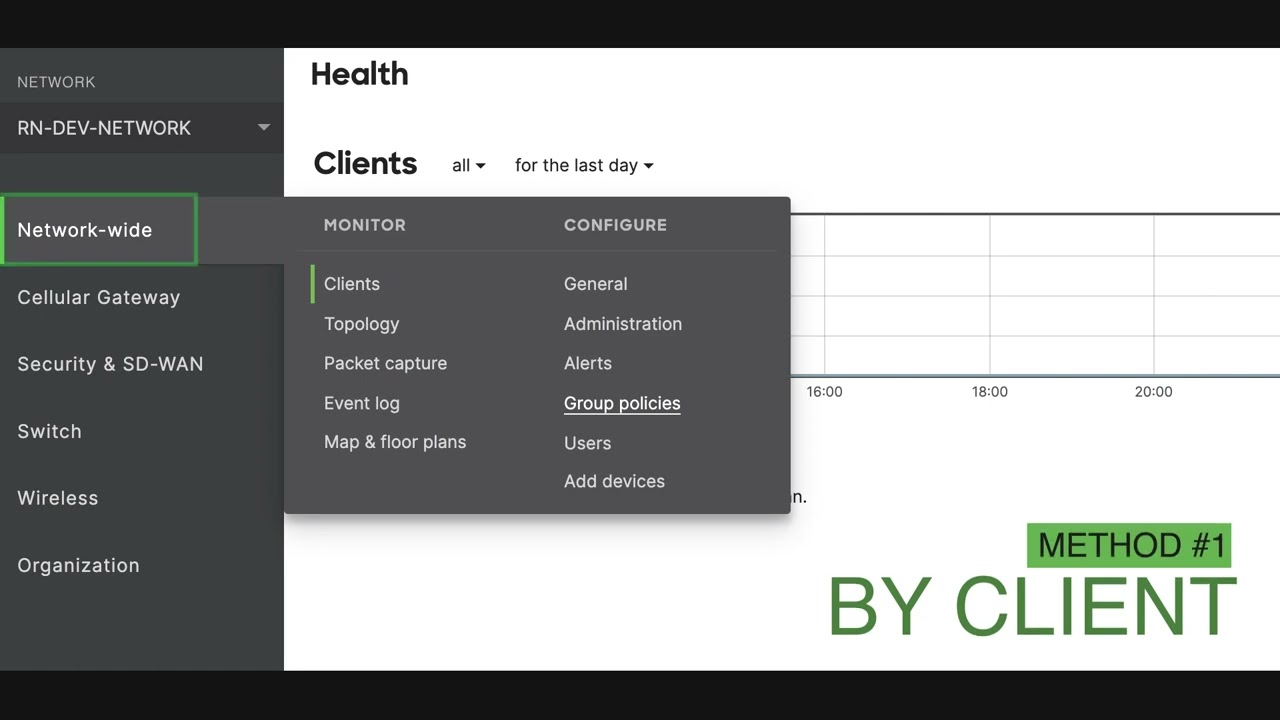 meraki group policy