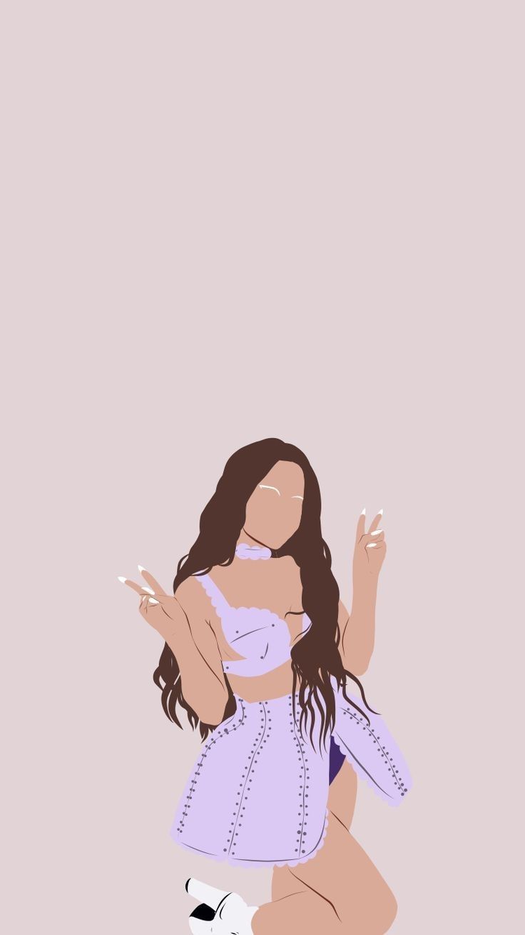 ariana grande cartoon wallpaper