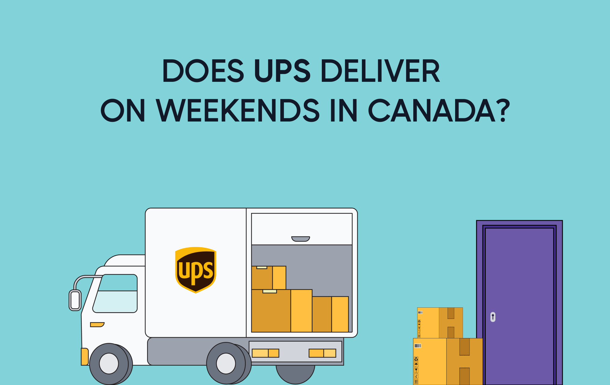 does ups deliver on weekends toronto