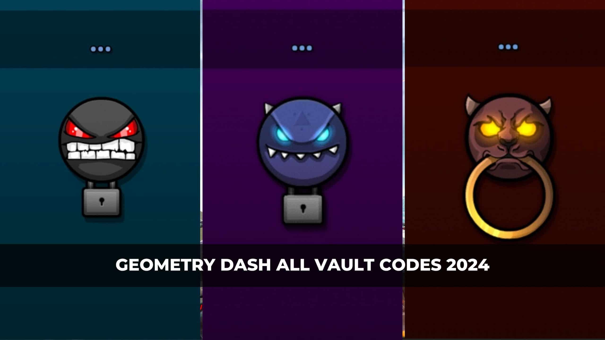 geometry dash all vault codes