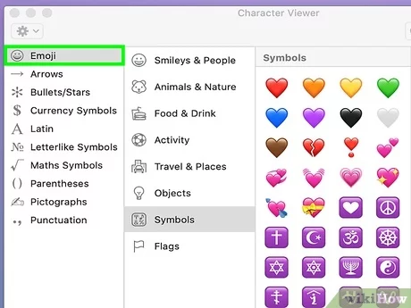 heart symbol keyboard shortcut