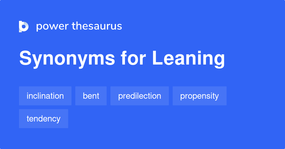 lean in synonym