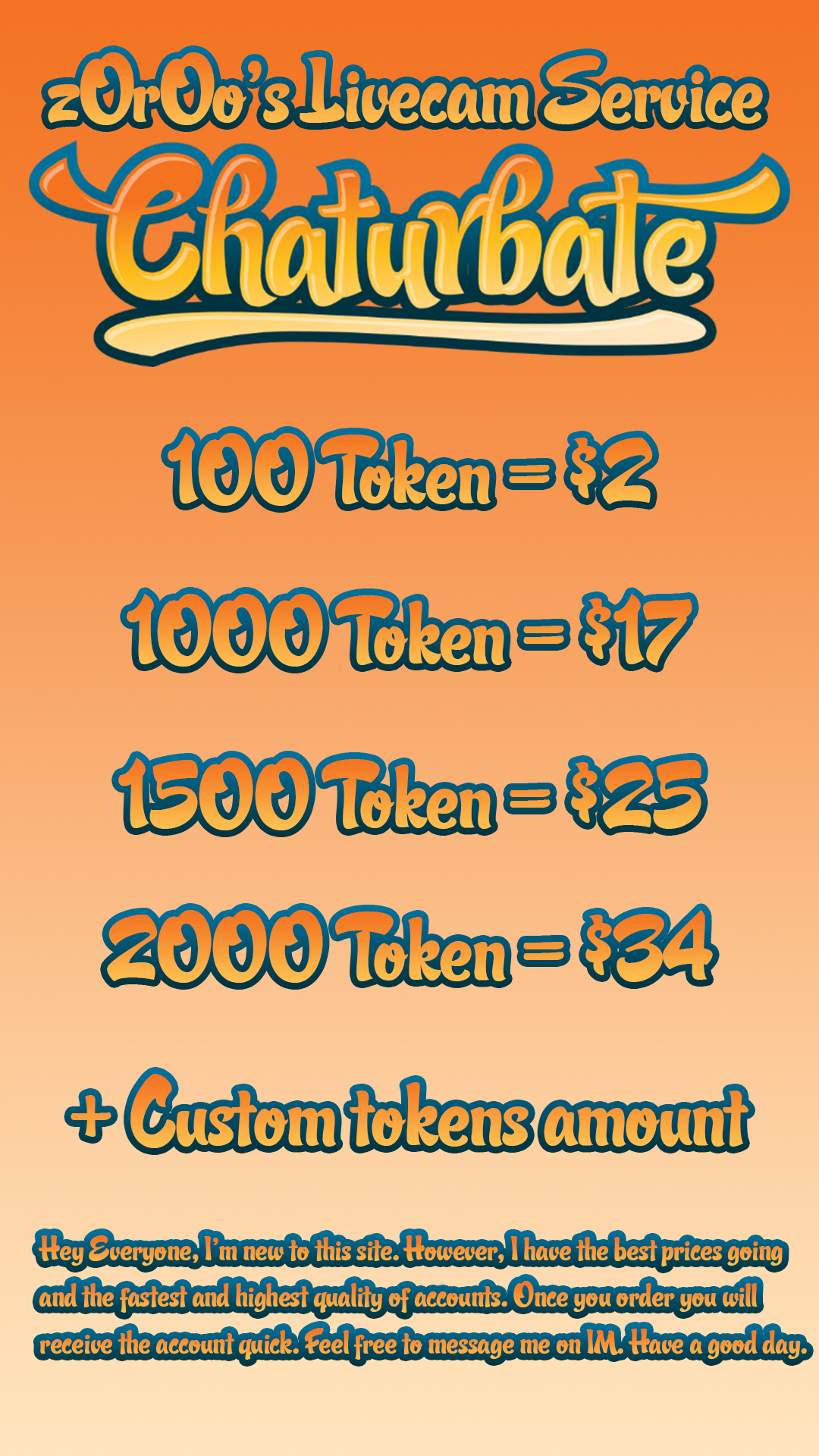 chaturbate token value