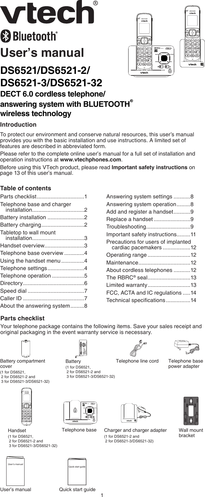 vtech telephone manual