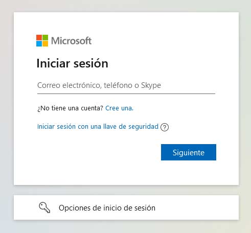 iniciar sesion outlook