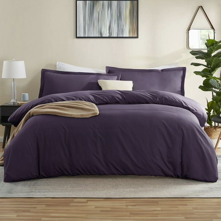 dark purple duvet cover king