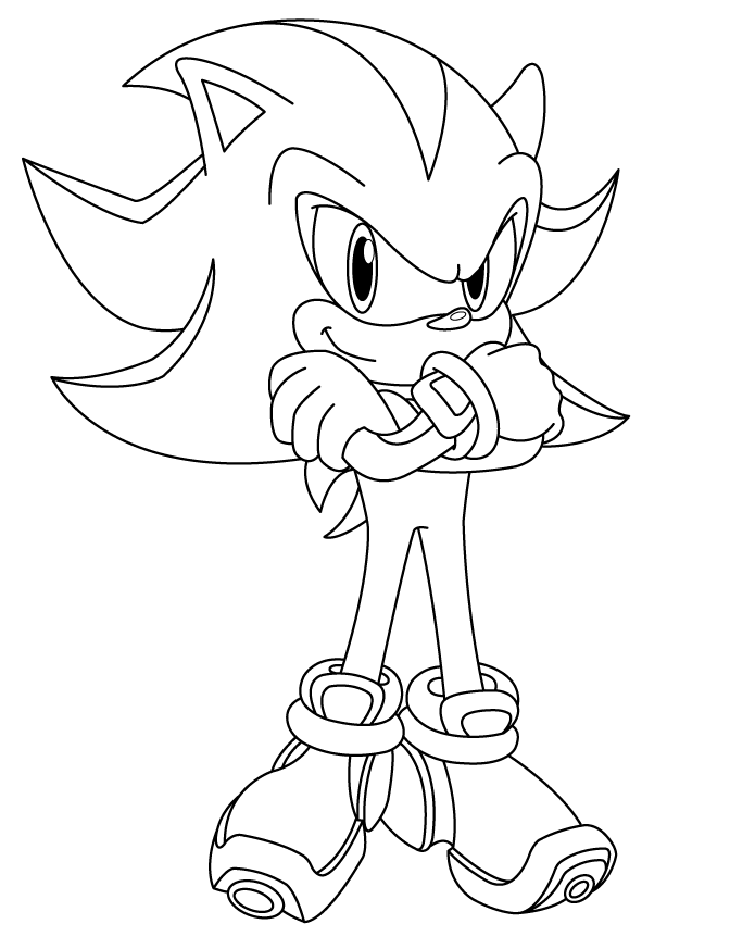 shadow dibujo para colorear