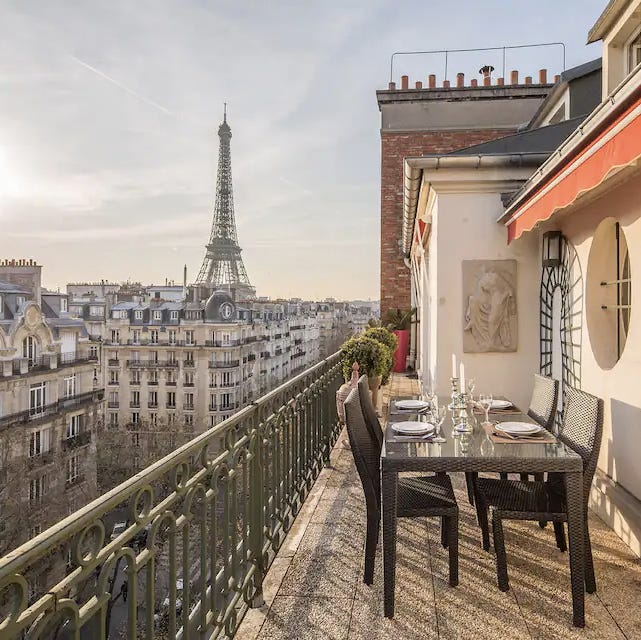 paris airbnb with balcony