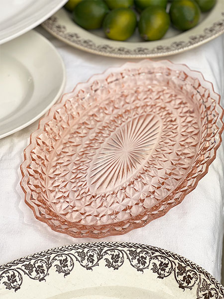 pink depression era glass