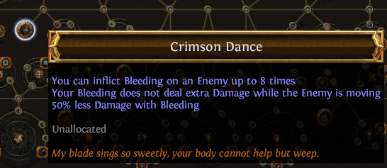 crimson dance poe