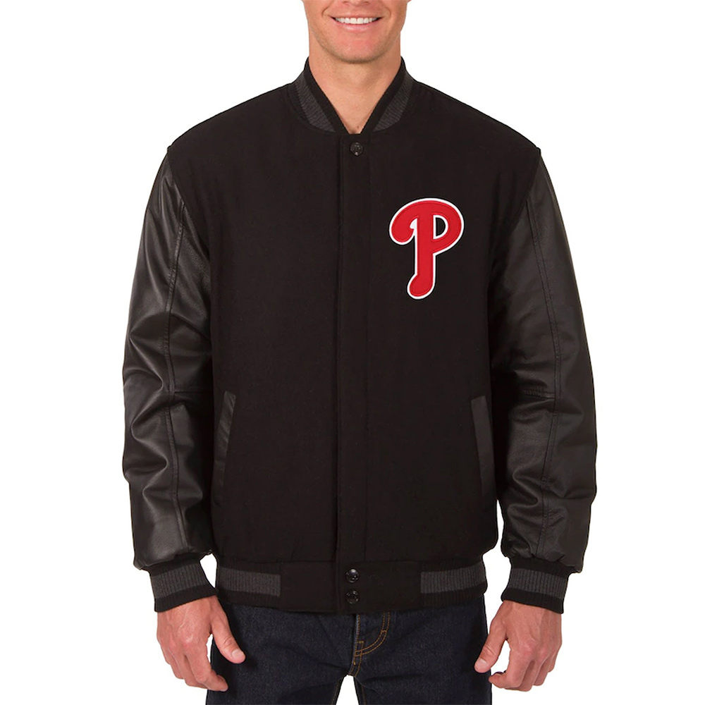 phillies black jacket