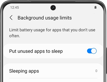 how to remove app from deep sleep samsung