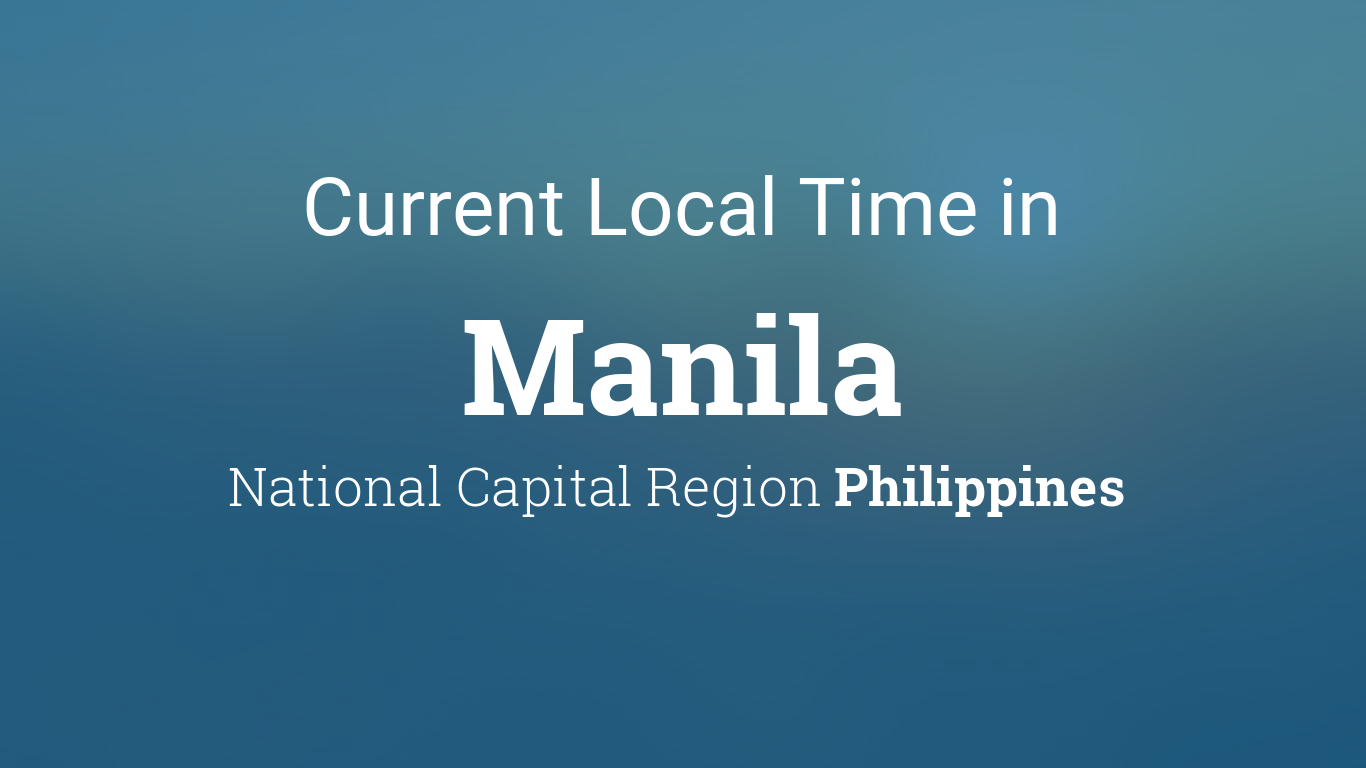 current time in manila