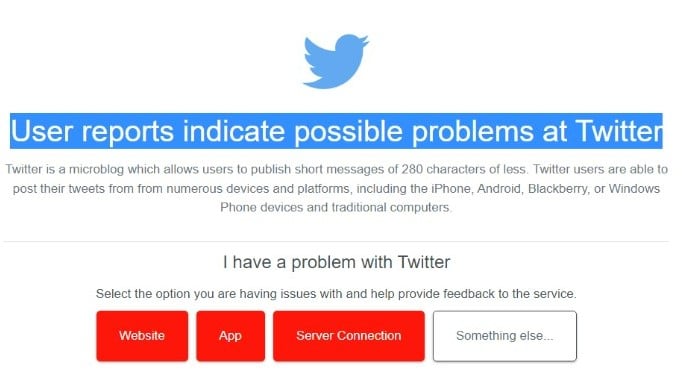 twitter down detector