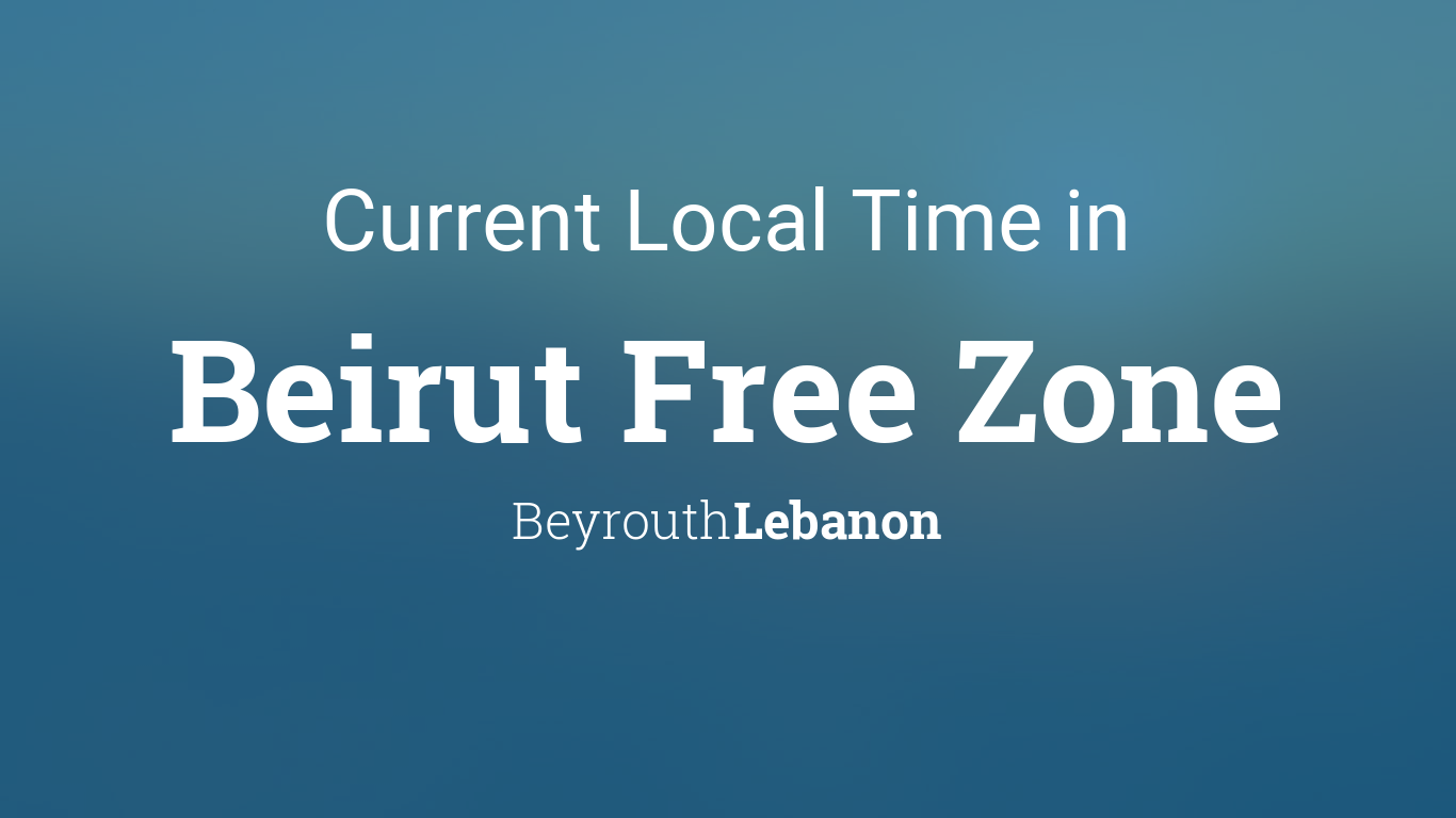 local time in beirut lebanon