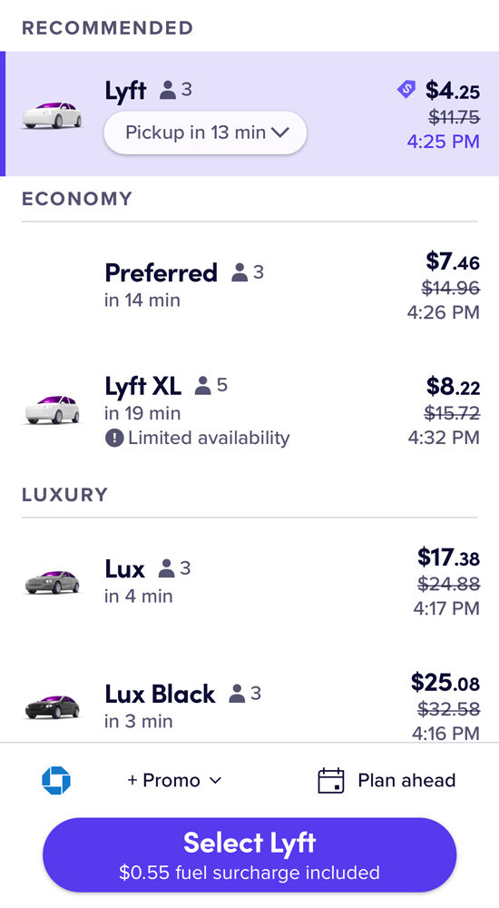 lyft rate calculator