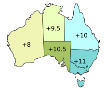 cst time zone australia