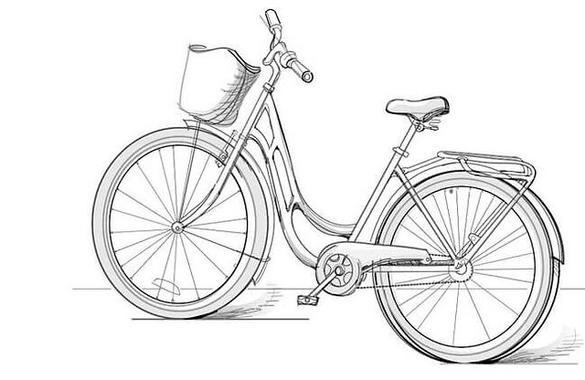 bike drawing pictures