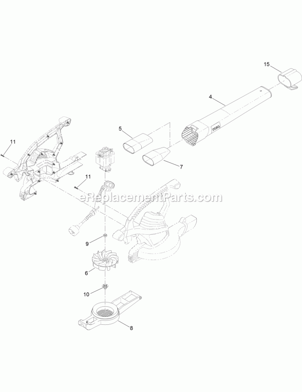 toro ultra blower vac parts