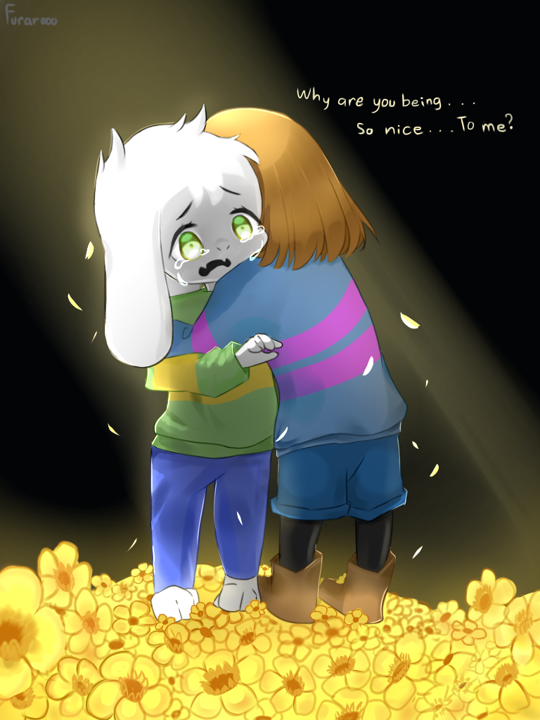 asriel x frisk fanart