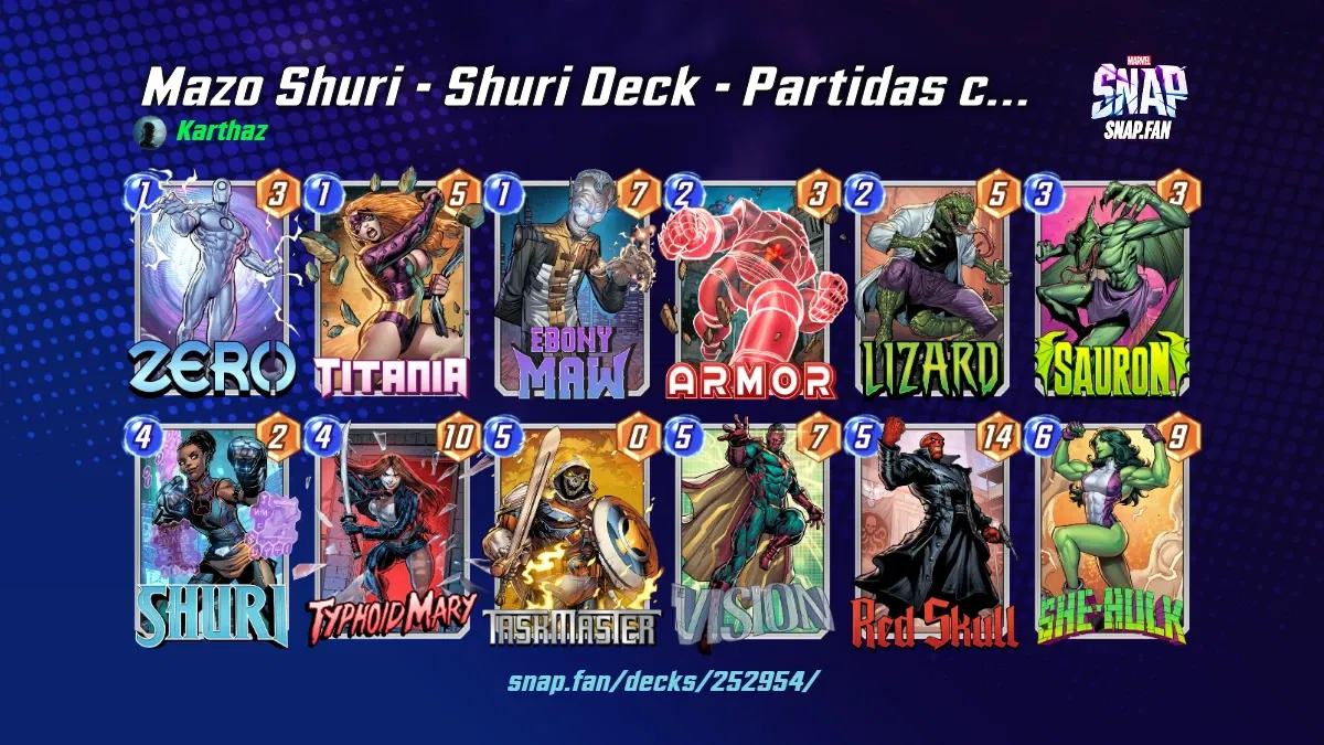 shuri deck snap