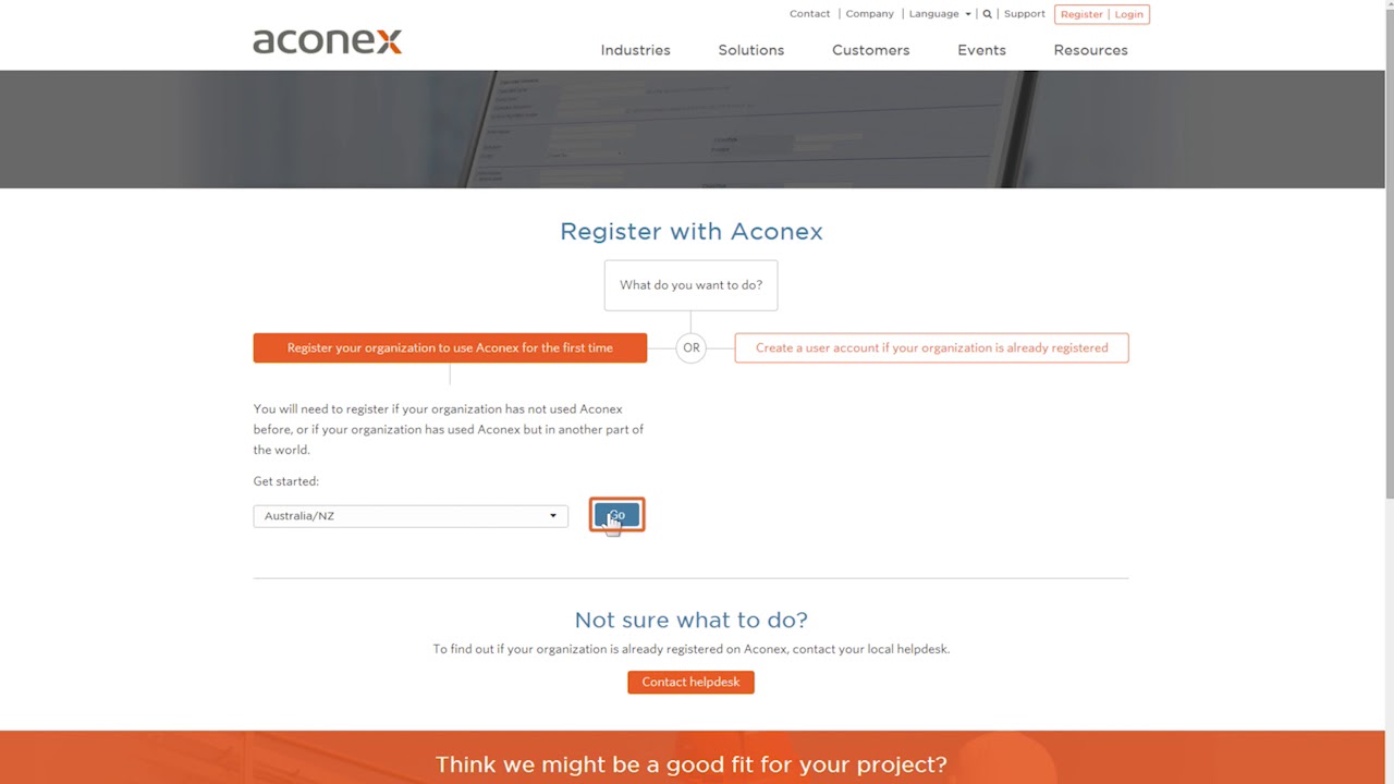 aconex log in