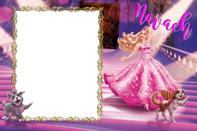 barbie frame background