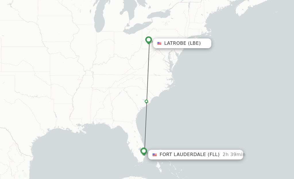 flights from latrobe to florida