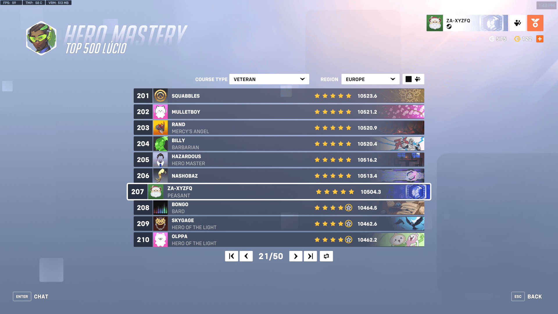 overwatch eu leaderboards