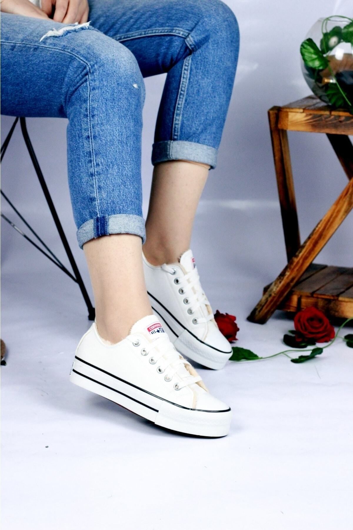 içi kürklü converse