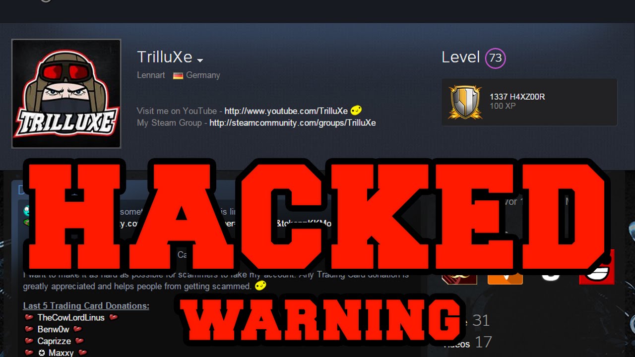 steam account hacked