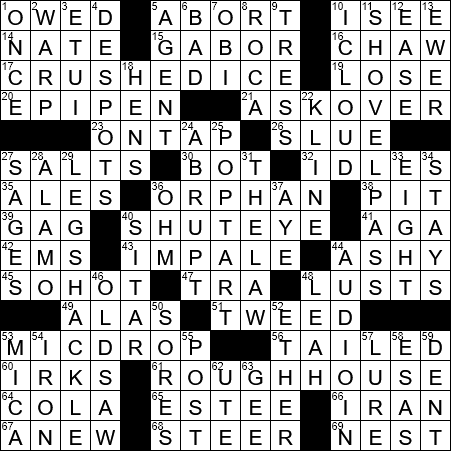 seasoned sailor crossword