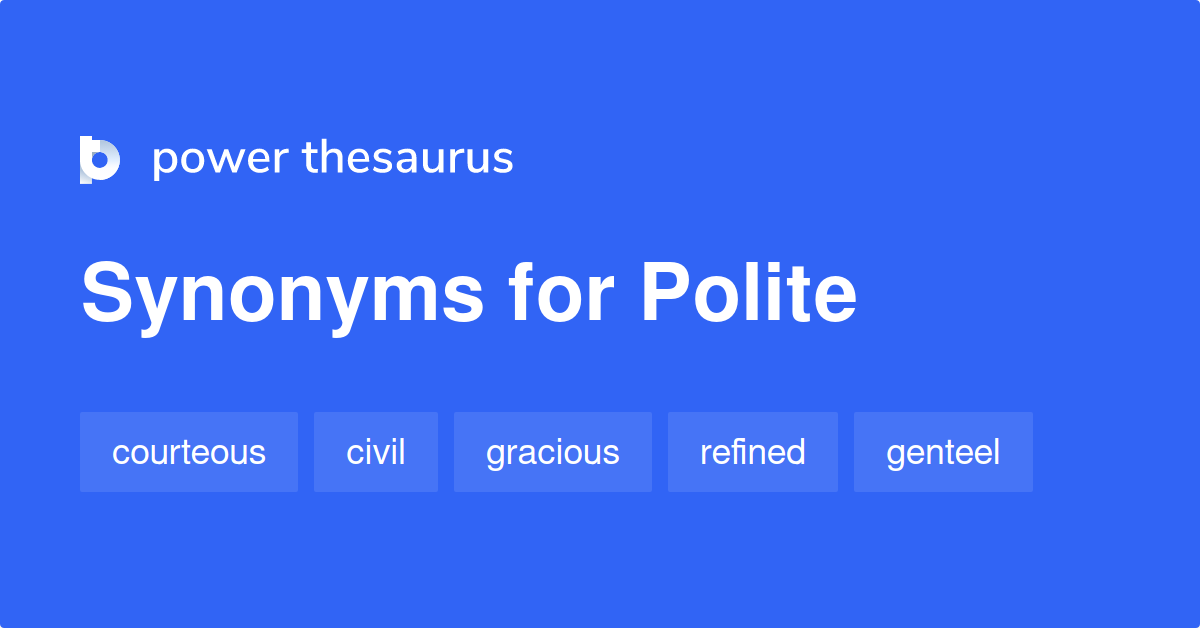 synonym for polite