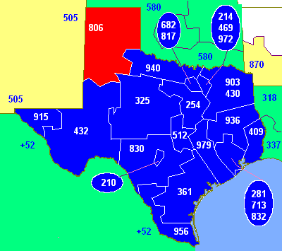 area code 806 texas