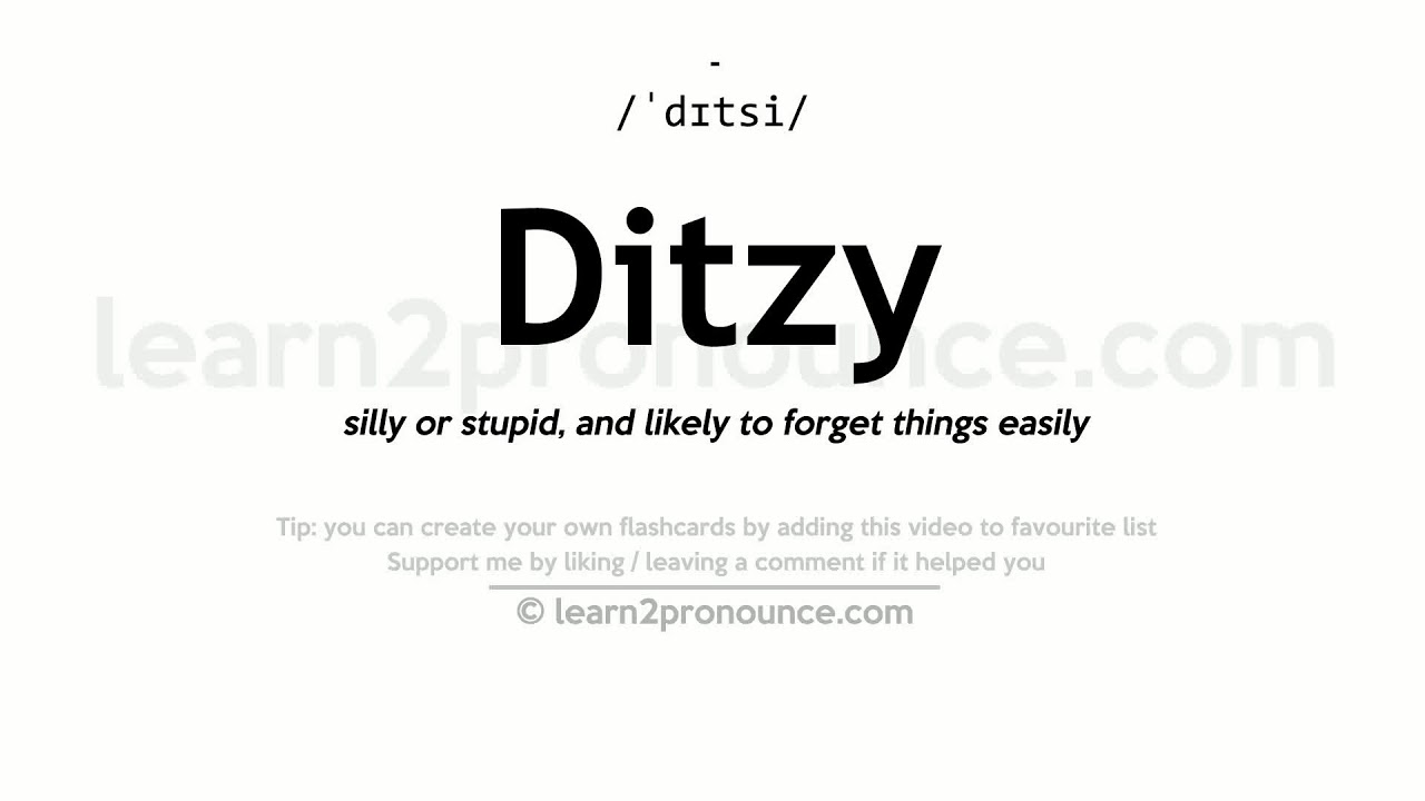 define ditzy