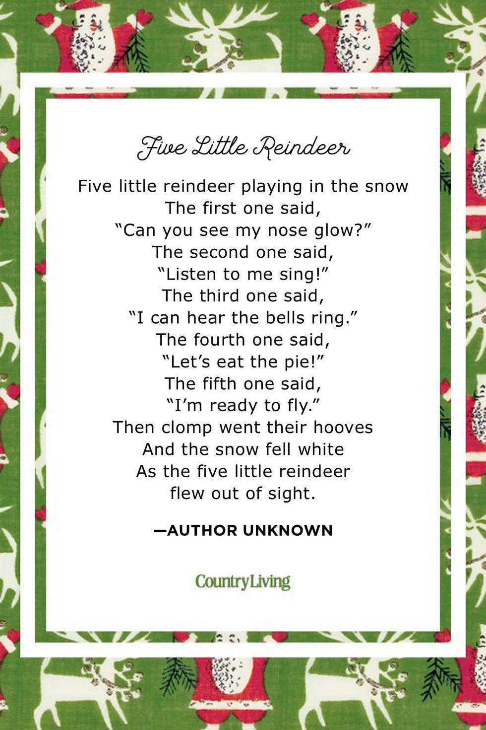 nursery christmas rhymes