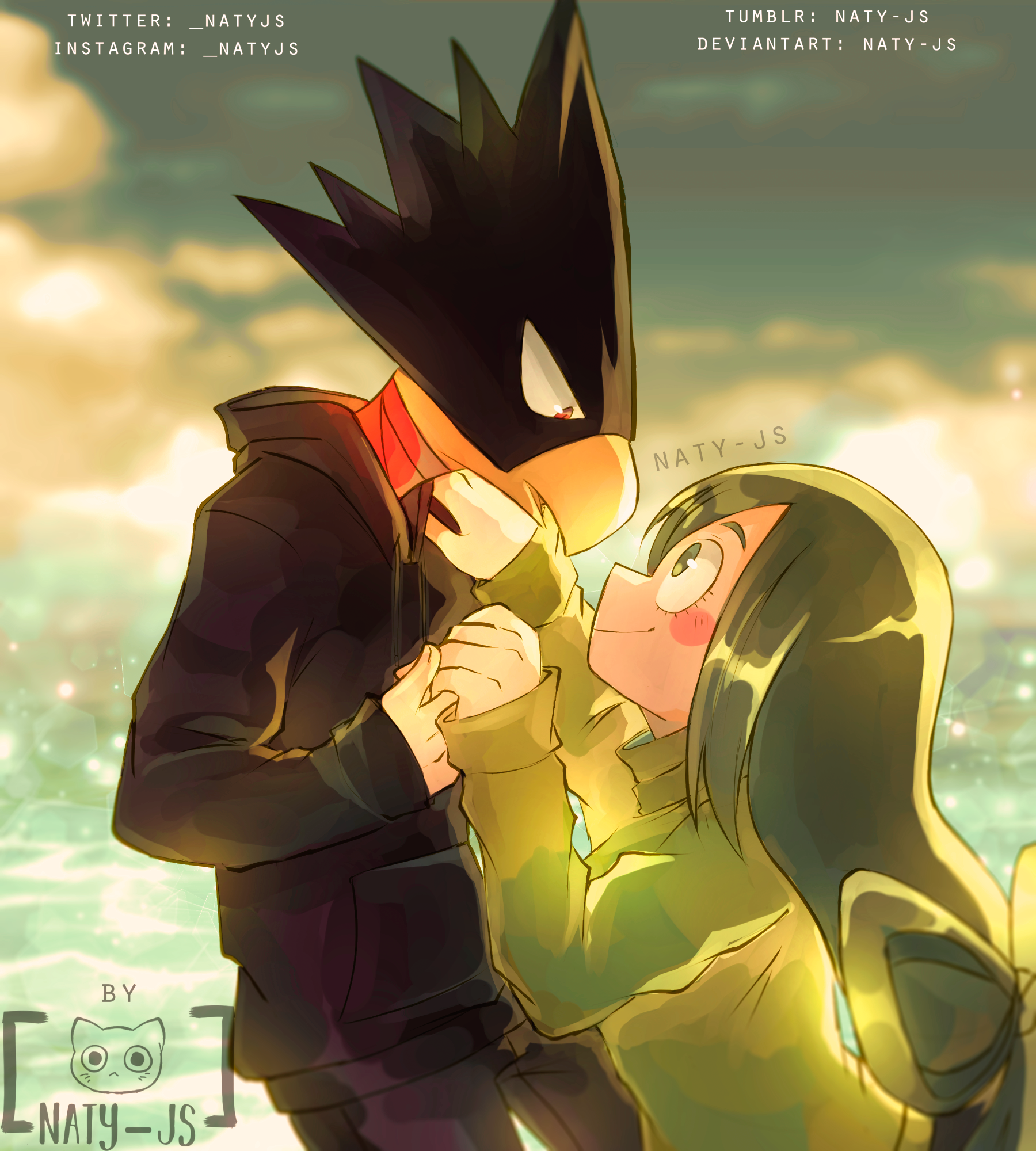 tsuyu x tokoyami