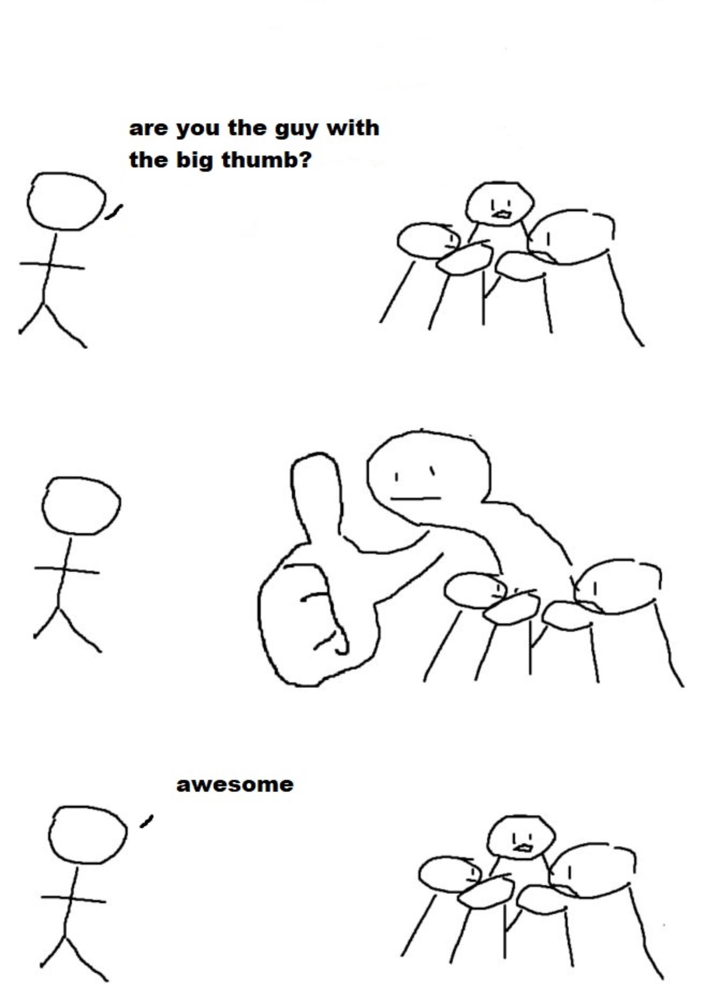 thumbs up comic meme