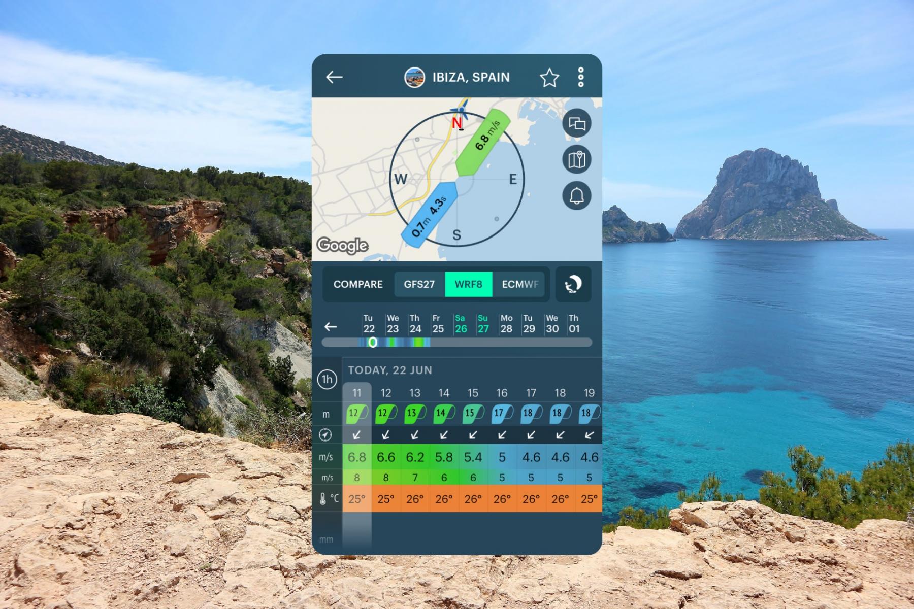 10 day weather in ibiza