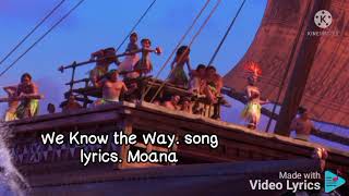 moana we know the way lyrics english