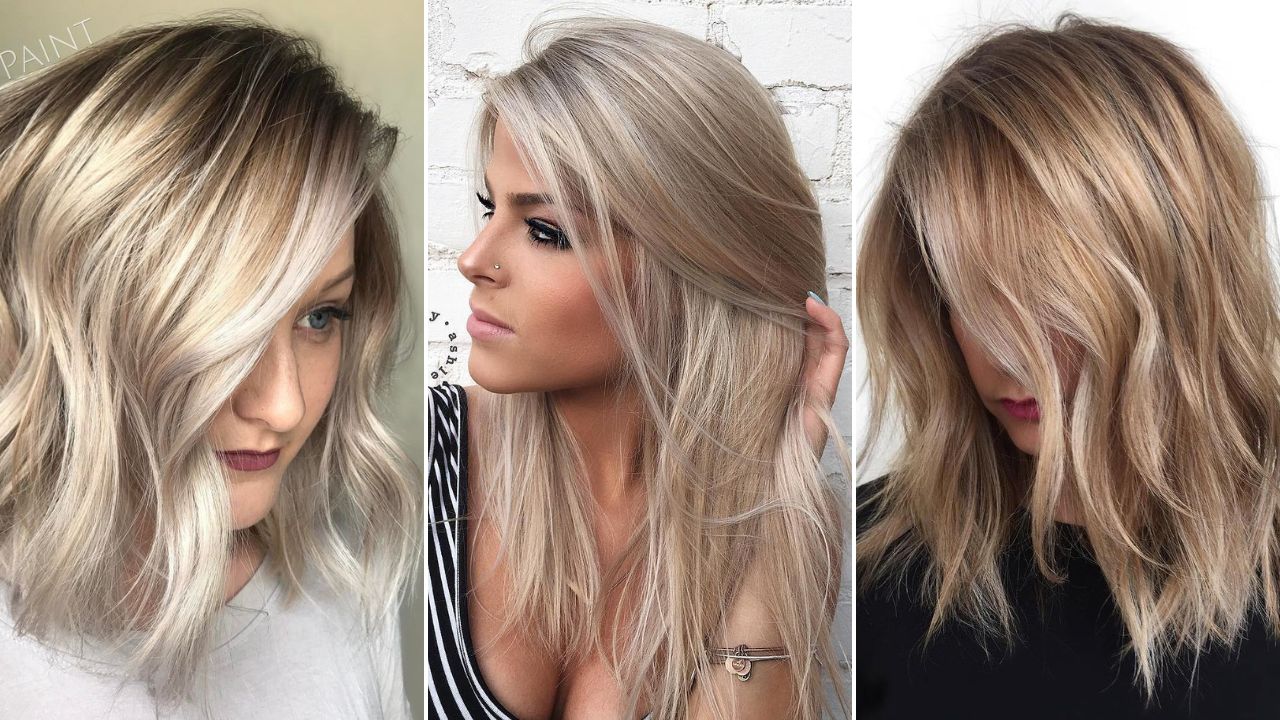 blonde hair medium length