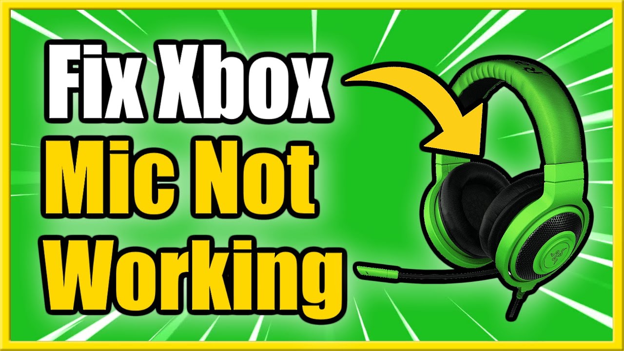 why is my microphone not working on xbox