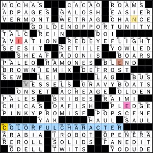 doesnt blend in crossword clue