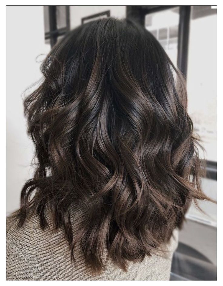 balayage dark brown hair with lowlights