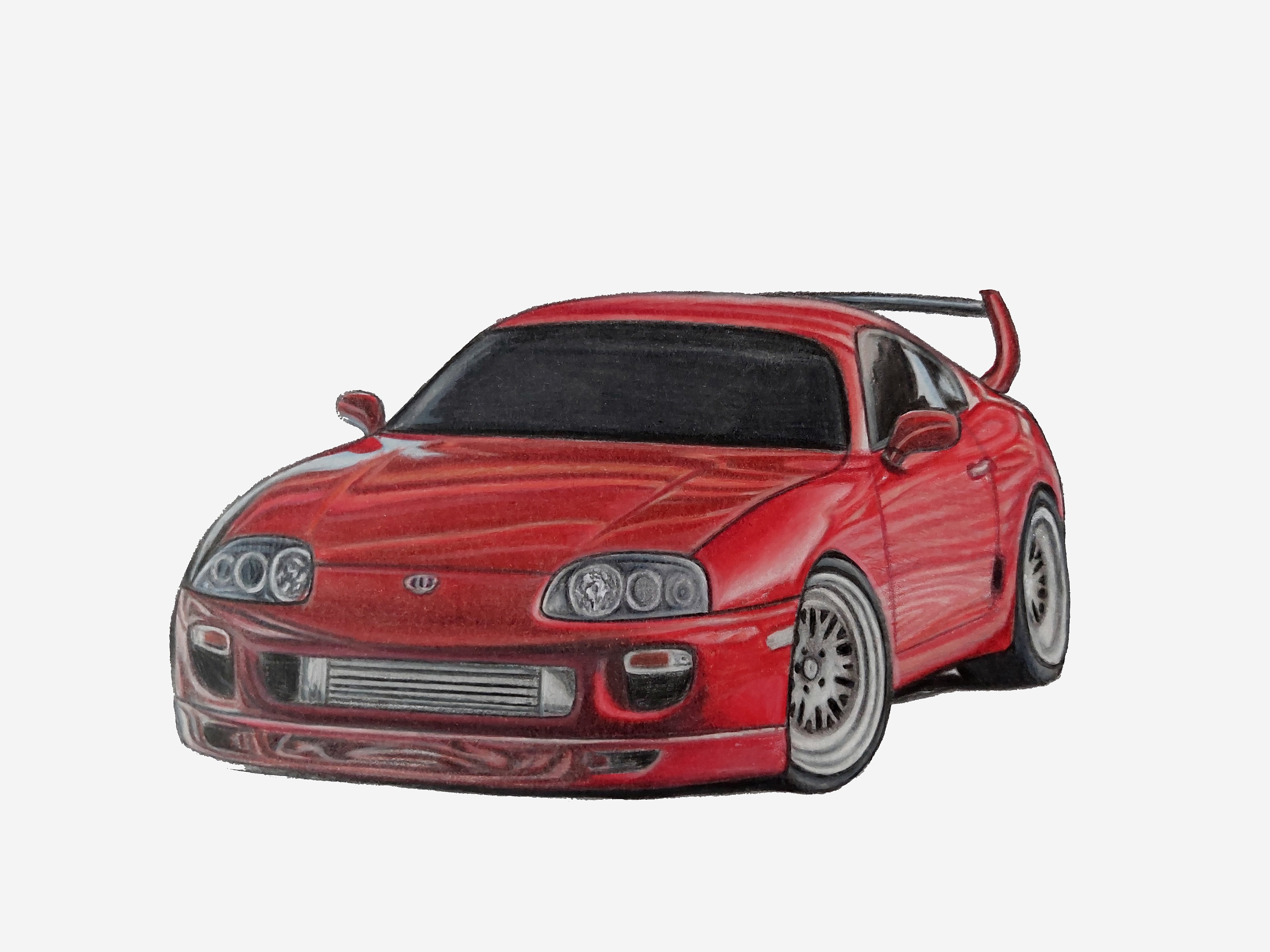 dibujo de toyota supra