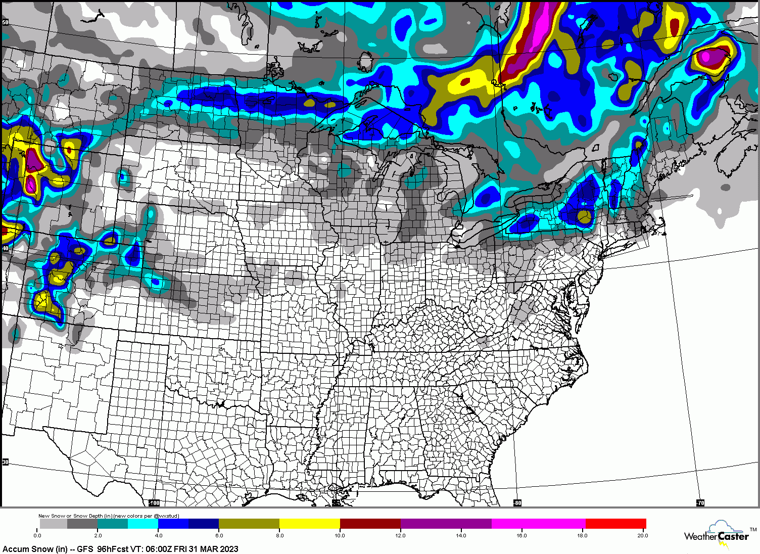 gfs total snowfall map