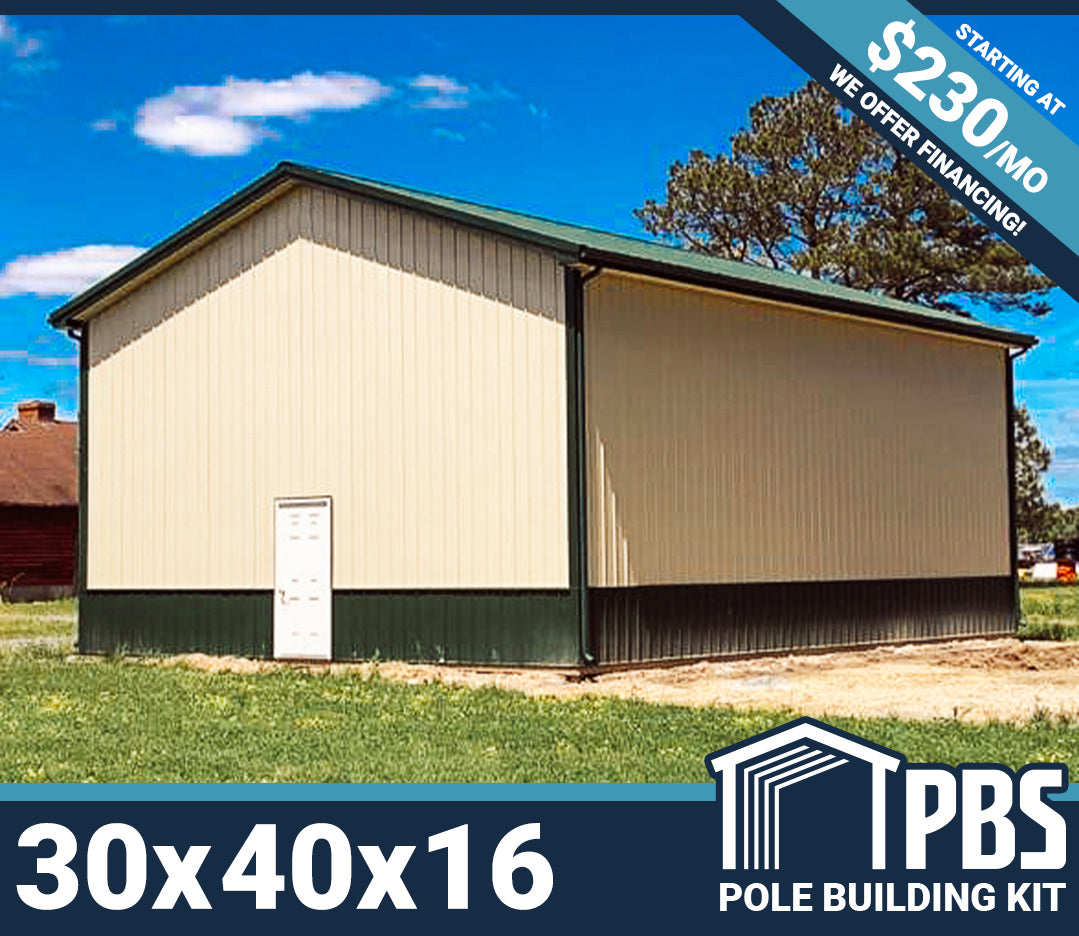 30 x 40 pole barn kit prices