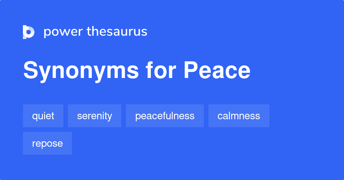 peace synonyms